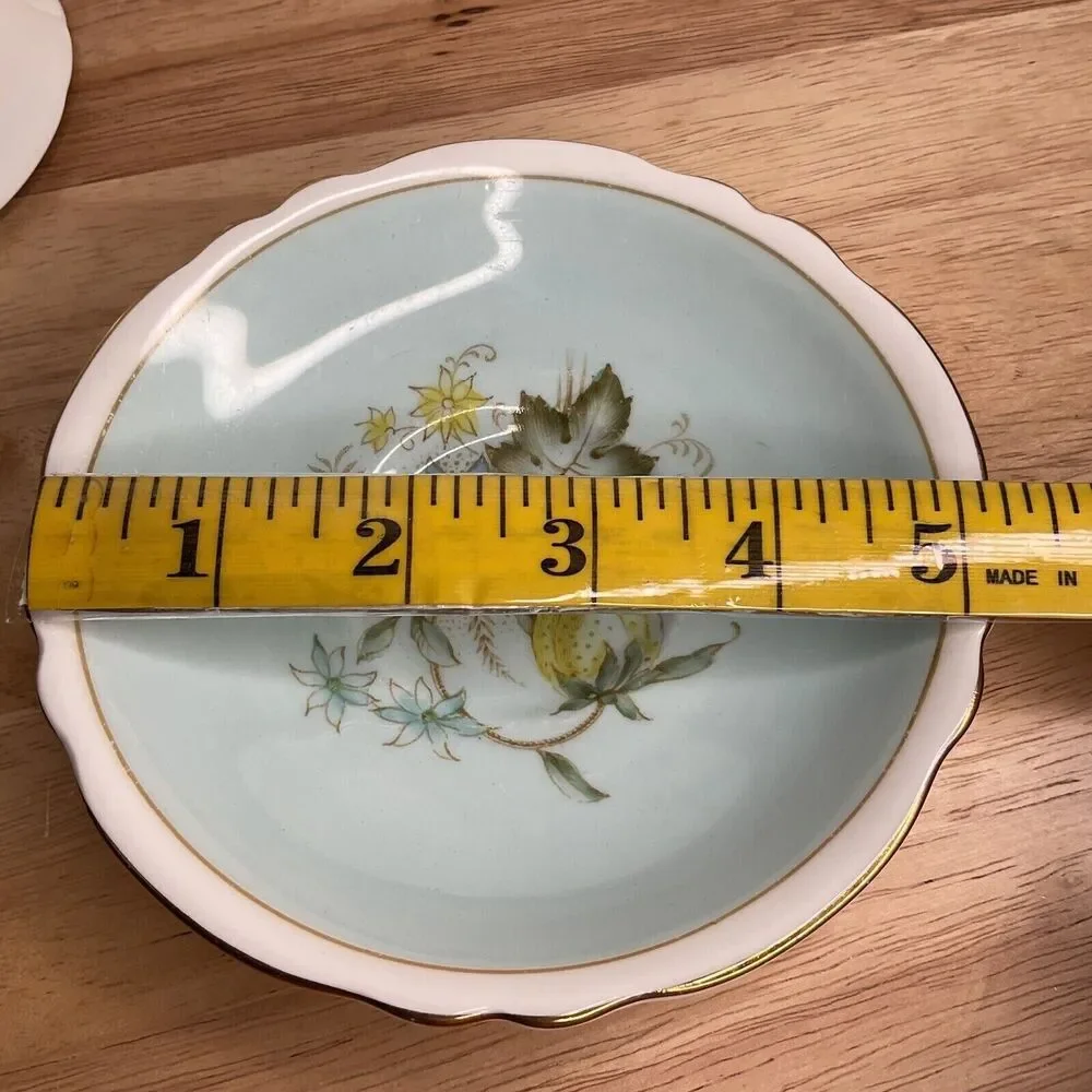 VTG Paragon Double Warrant TeaCup/Saucer Mint green/Dogwood‎ Gold Trim England